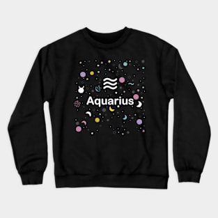 Aquarius zodiac sign Crewneck Sweatshirt